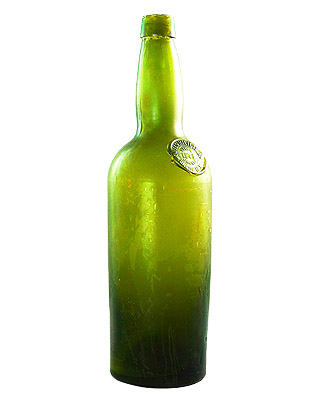 Antique Glass Bottles, Cognac