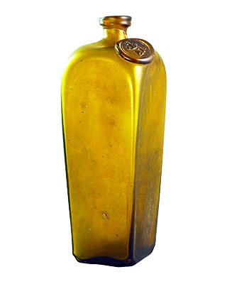 Antique Glass Bottles, Sealed Case Gins