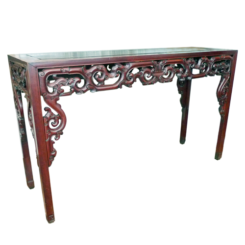 Large Chinese alter table with fine quality carving in hanghaulwood.