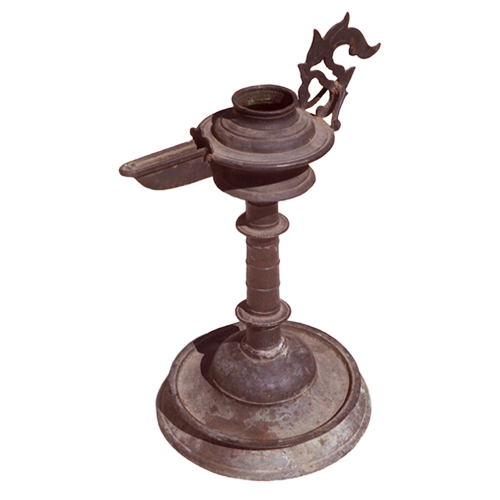 Achenese bronze oil lamp