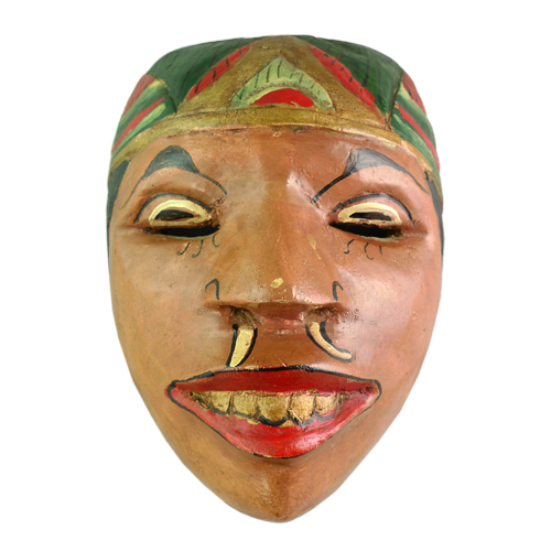 Crudely carved Cirebon village mask