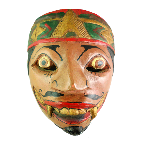 Crudely carved Cirebon village mask