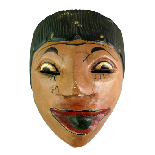 Crudely carved Cirebon village mask