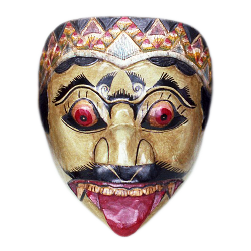 Cirebon Java mask with Solo style tiara