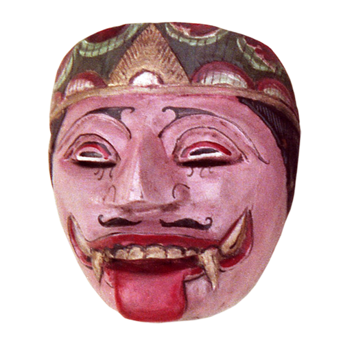 Crudely carved Cirebon village mask