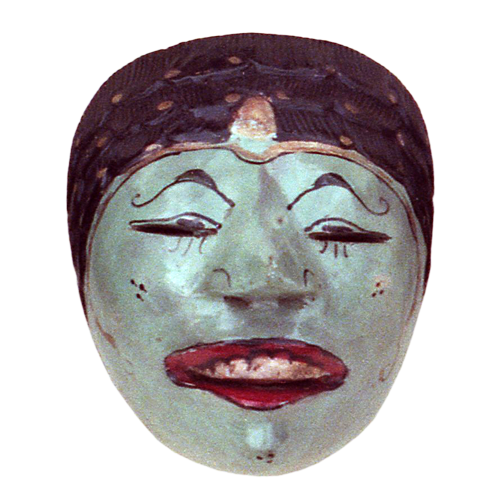 Crudely carved Cirebon village mask