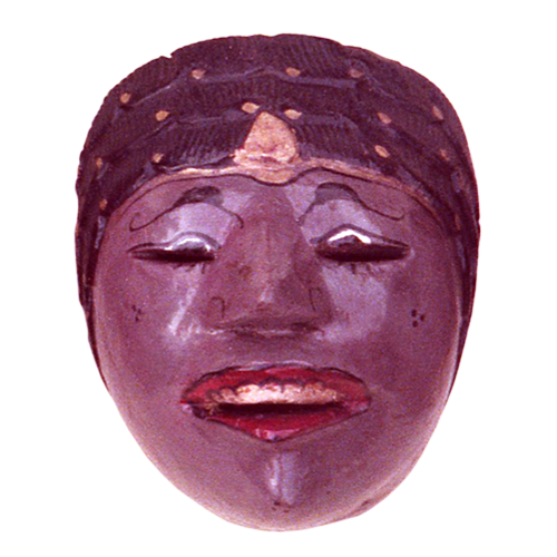 Crudely carved Cirebon village mask