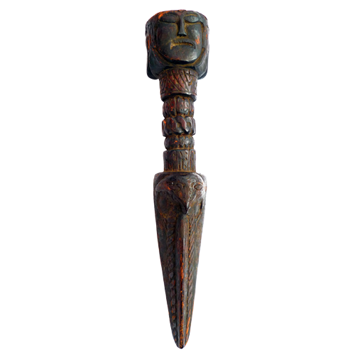 Three face Nepalese ritual phurba or dagger