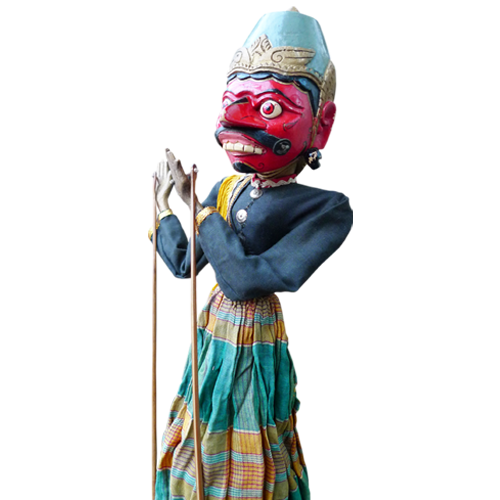 Javanese wooden rod puppet or Wayang Golek