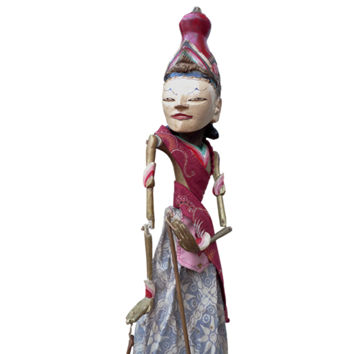 Javanese wooden rod puppet or Wayang Golek