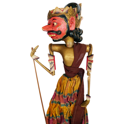 Javanese wooden rod puppet or Wayang Golek