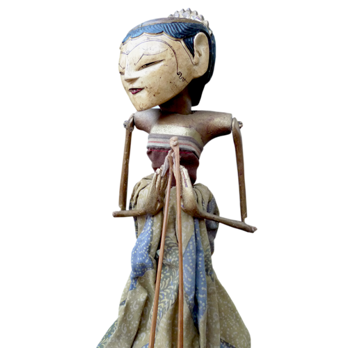 Javanese wooden rod puppet or Wayang Golek