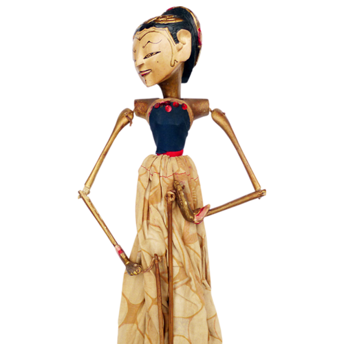 Javanese wooden rod puppet or Wayang Golek