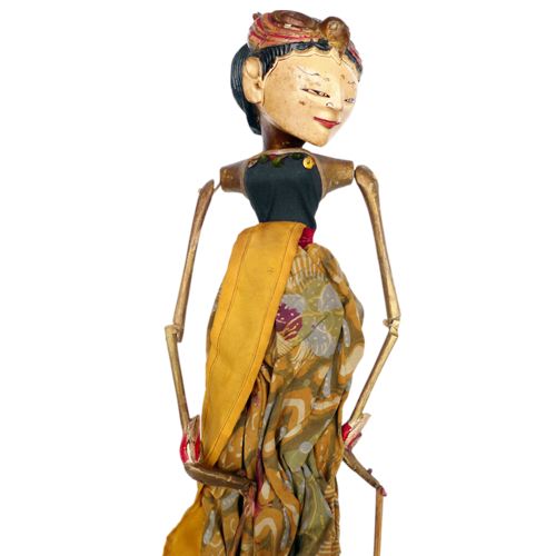 Javanese wooden rod puppet or Wayang Golek