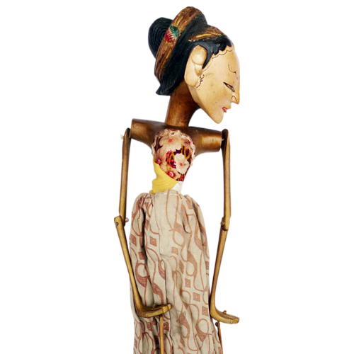 Javanese wooden rod puppet or Wayang Golek