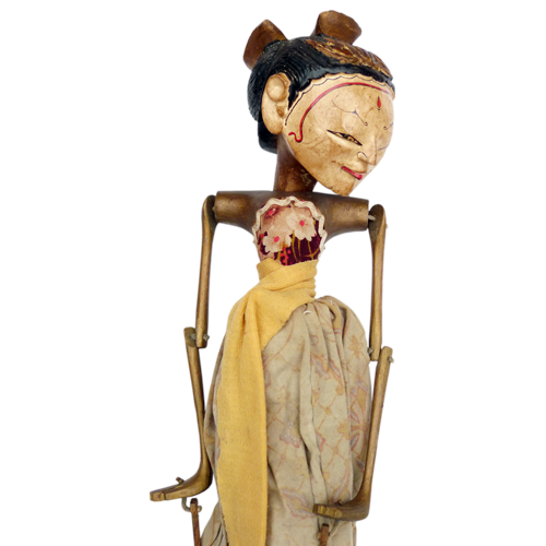 Javanese wooden rod puppet or Wayang Golek