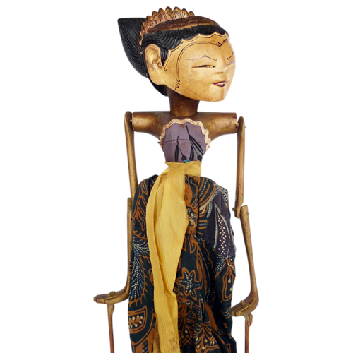 Javanese wooden rod puppet or Wayang Golek