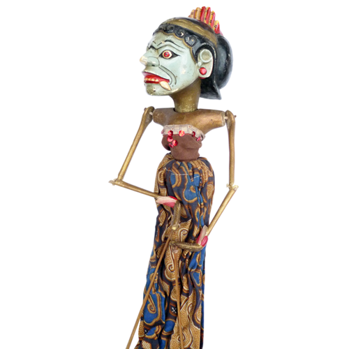 Javanese wooden rod puppet or Wayang Golek