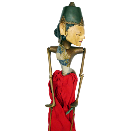 Javanese wooden rod puppet or Wayang Golek