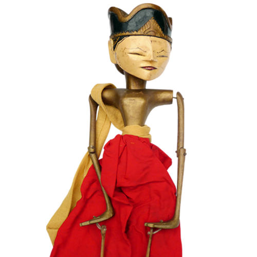 Javanese wooden rod puppet or Wayang Golek