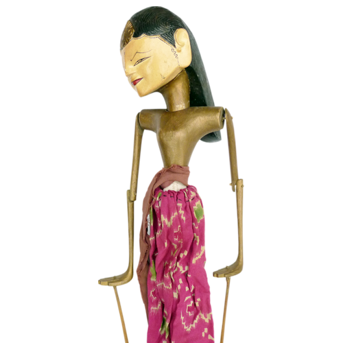 Javanese wooden rod puppet or Wayang Golek