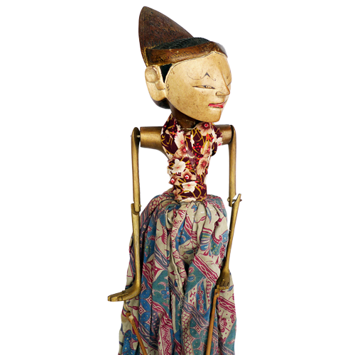 Javanese wooden rod puppet or Wayang Golek