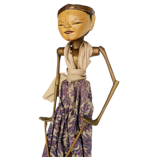 Javanese wooden rod puppet or Wayang Golek