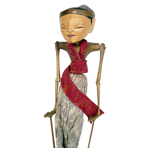 Javanese wooden rod puppet or Wayang Golek