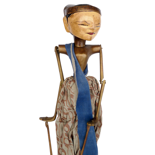 Javanese wooden rod puppet or Wayang Golek