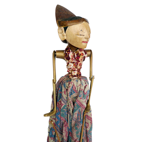 Javanese wooden rod puppet or Wayang Golek