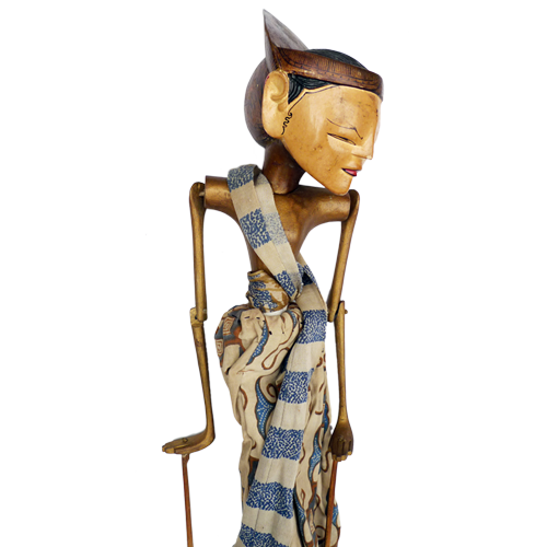 Javanese wooden rod puppet or Wayang Golek