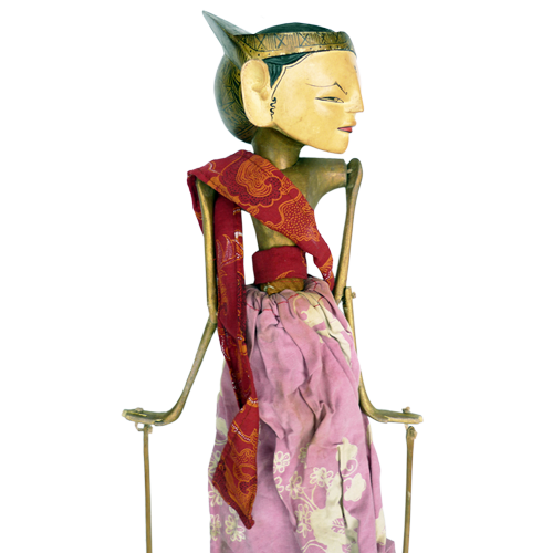 Javanese wooden rod puppet or Wayang Golek