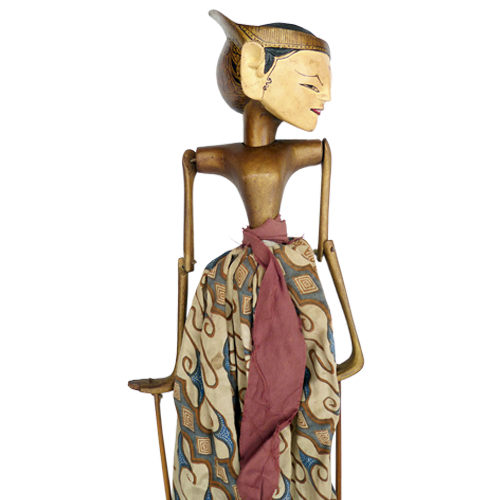 Javanese wooden rod puppet or Wayang Golek