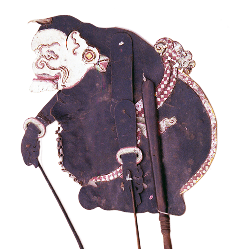 Javanese buffalo hide shadow puppet or Wayang Kulit