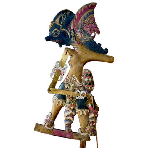 Javanese wooden shadow puppet or Wayang Klitik - Bima