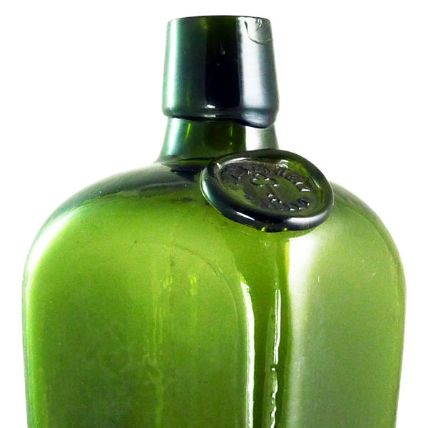 Mould blown sealed case gin