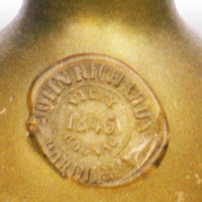 Late mould blown sealed cognac