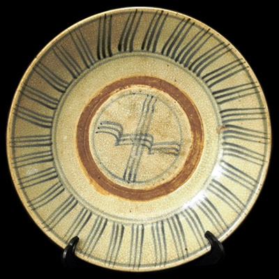 Qing blue and white dish