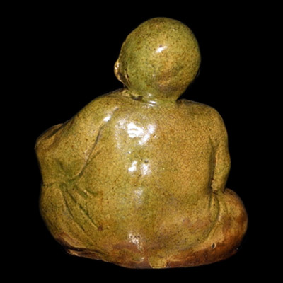 Ceramic sculpture of the Chinese Laughing Buddha (Maitreya)