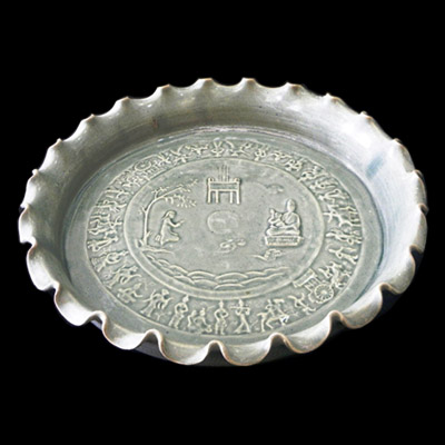 Song white glazed dish