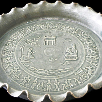 Song white glazed dish
