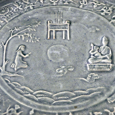 Song white glazed dish