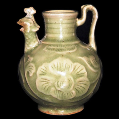 Song Yaozhou Ware two spout ewer