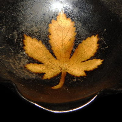 Southern Song Jizhou leaf tenmoku glaze bowl