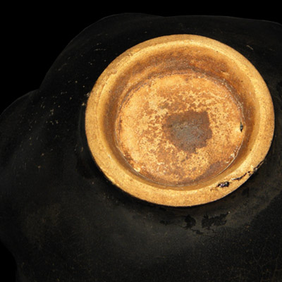 Southern Song Jizhou leaf tenmoku glaze bowl