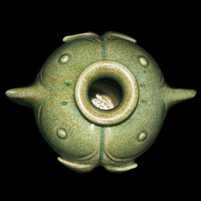 Song celadon vase in the form of a fish