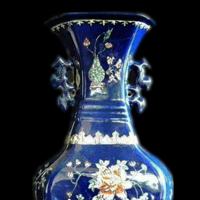 Yuan blue and white vase