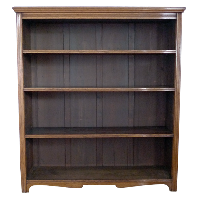 Large Mid Victorian bookcase in English burr oak c. 1870