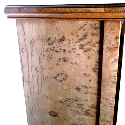 Large Mid Victorian bookcase in English burr oak c. 1870