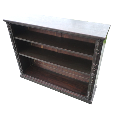 Dark stained Late Victorian oak bookcase c. 1890